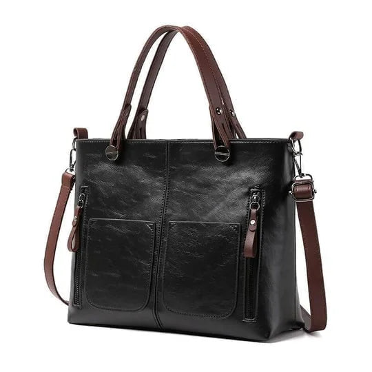 Britney | Leather-Style Multi Pocket Shoulder Bag