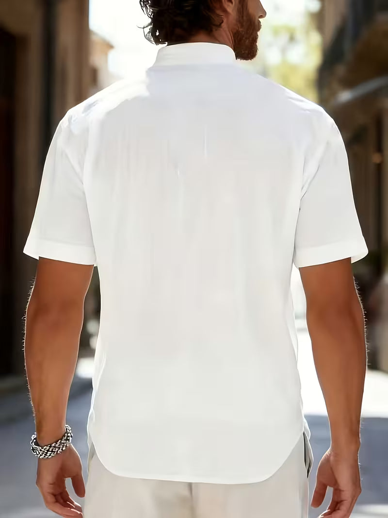 Dolan | Short Sleeve Henley Shirt With Buttons