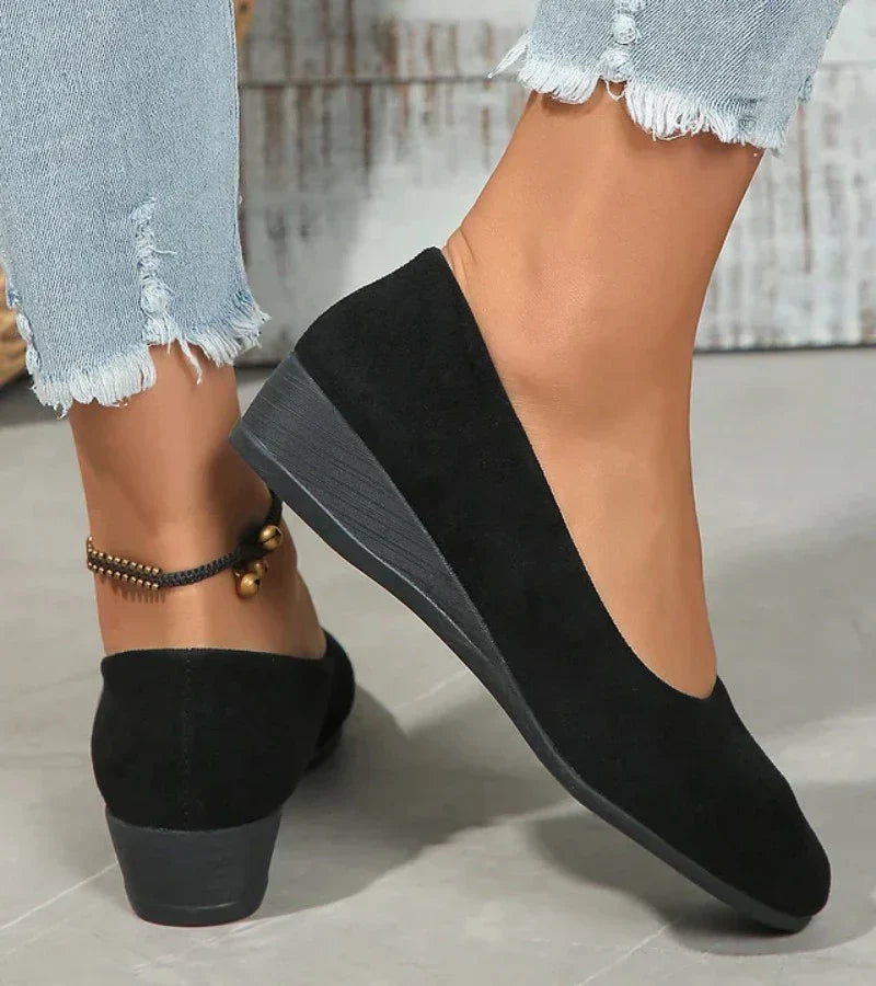 Roxie | Slip On Wedge Flat Shoes