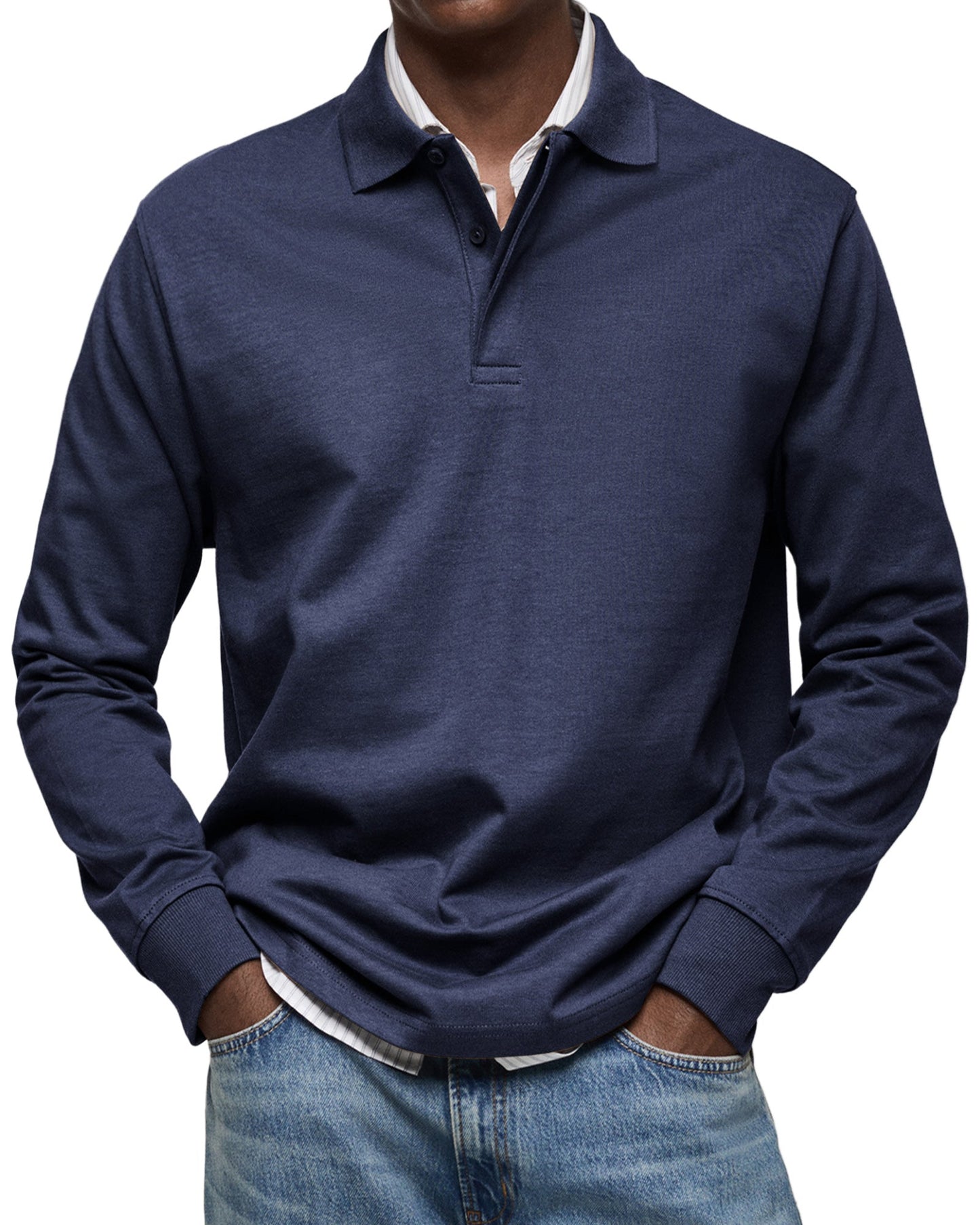 Joseba - Long Sleeve Polo Collar Shirt