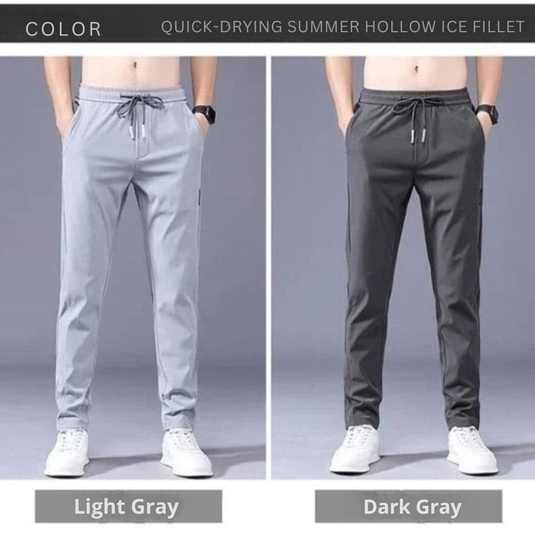 FlexDry | Drawstring Straight Leg Casual Trousers