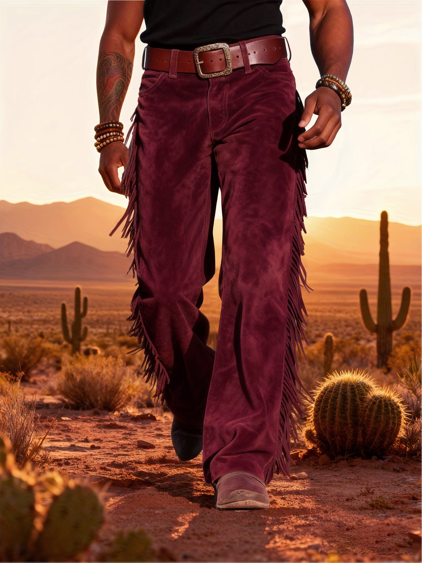 Altan - Western Fringe Straight Leg Trousers