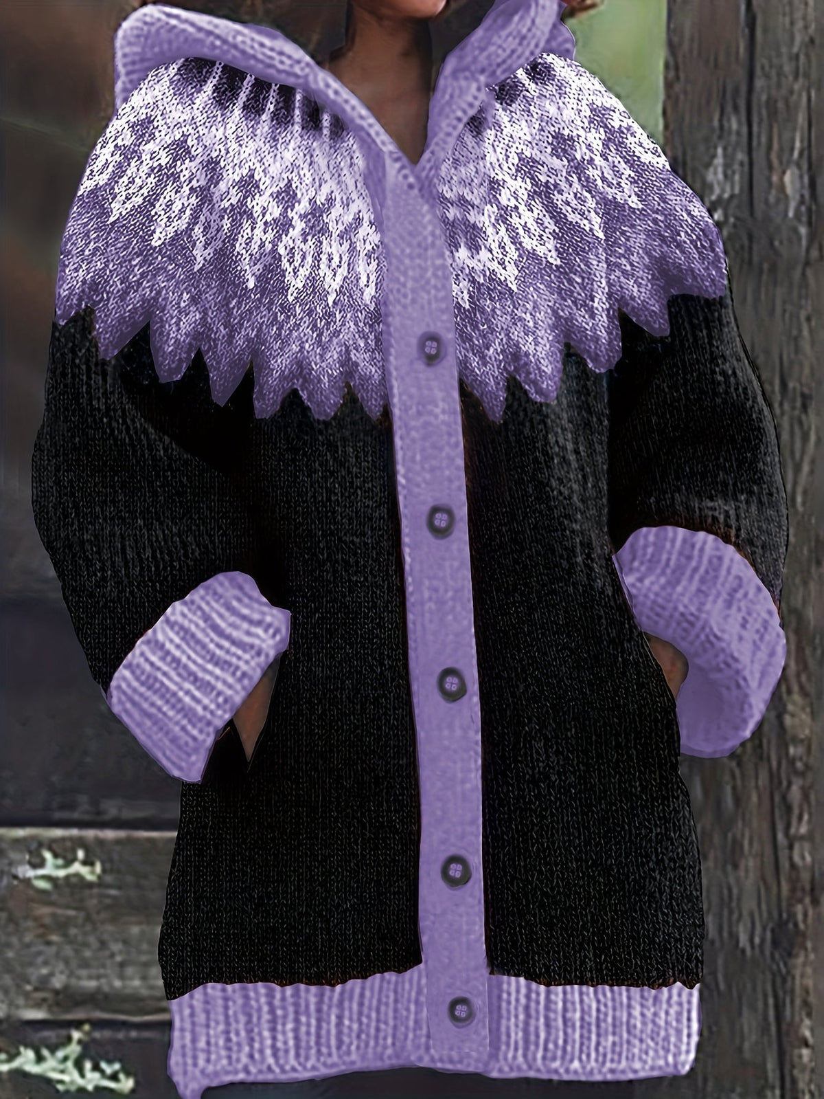Peneeuva | Hooded Long Sleeve Winter Jumper