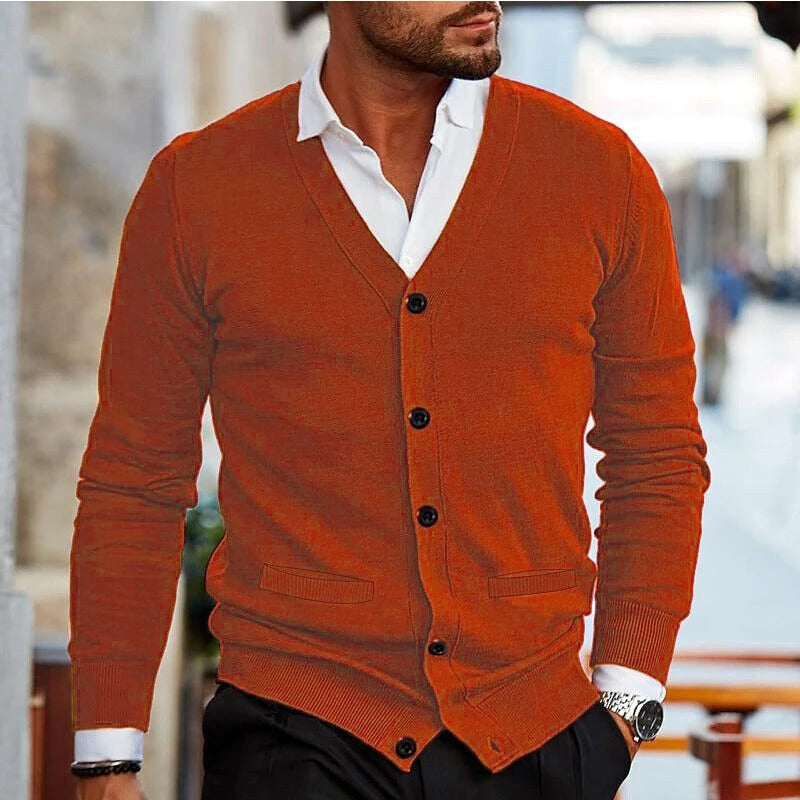 Dunstan | V-Neck Button Cardigan
