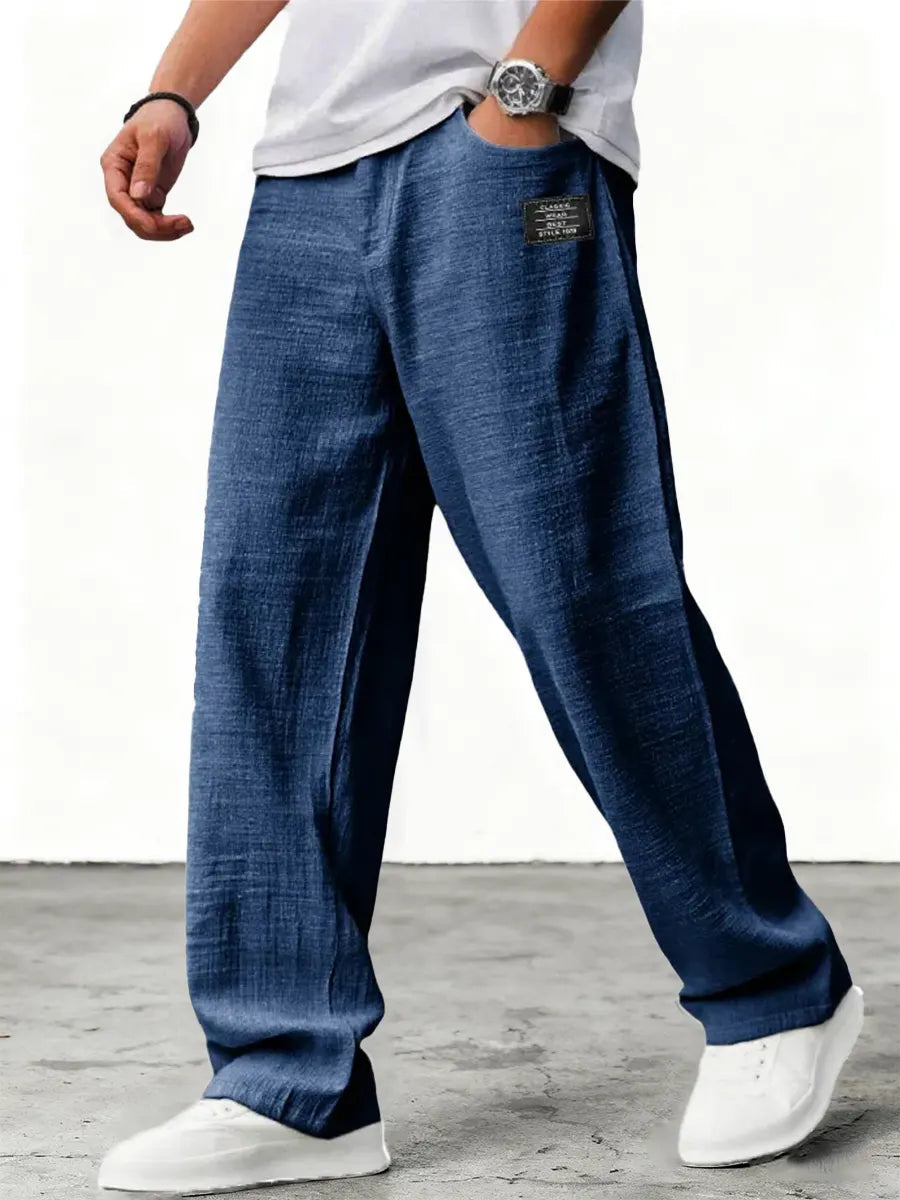 Lushan | Linen Wide Leg Trousers