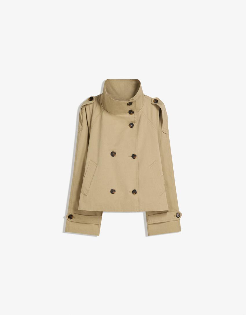 Feliciana | Short Trench Jacket with Belted Waist