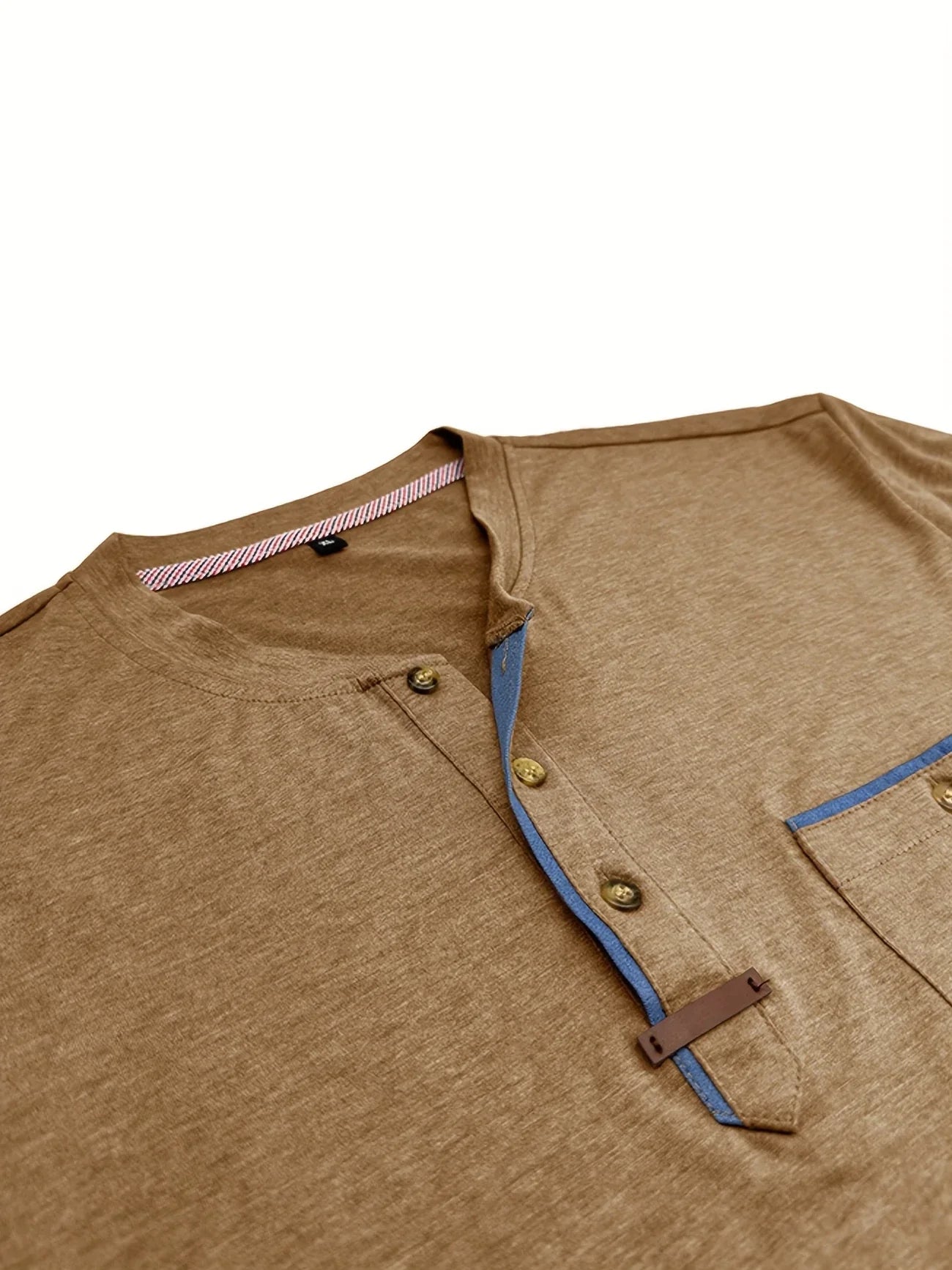 Saxon | Short Sleeve Henley Pocket T Shirt