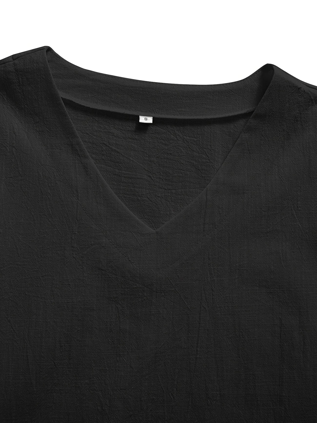 Mattea | V Neck Loose Short Sleeve Top