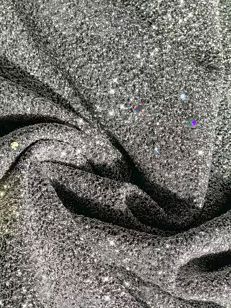 Eglantina | Sequin V Neck Long Sleeve Dress