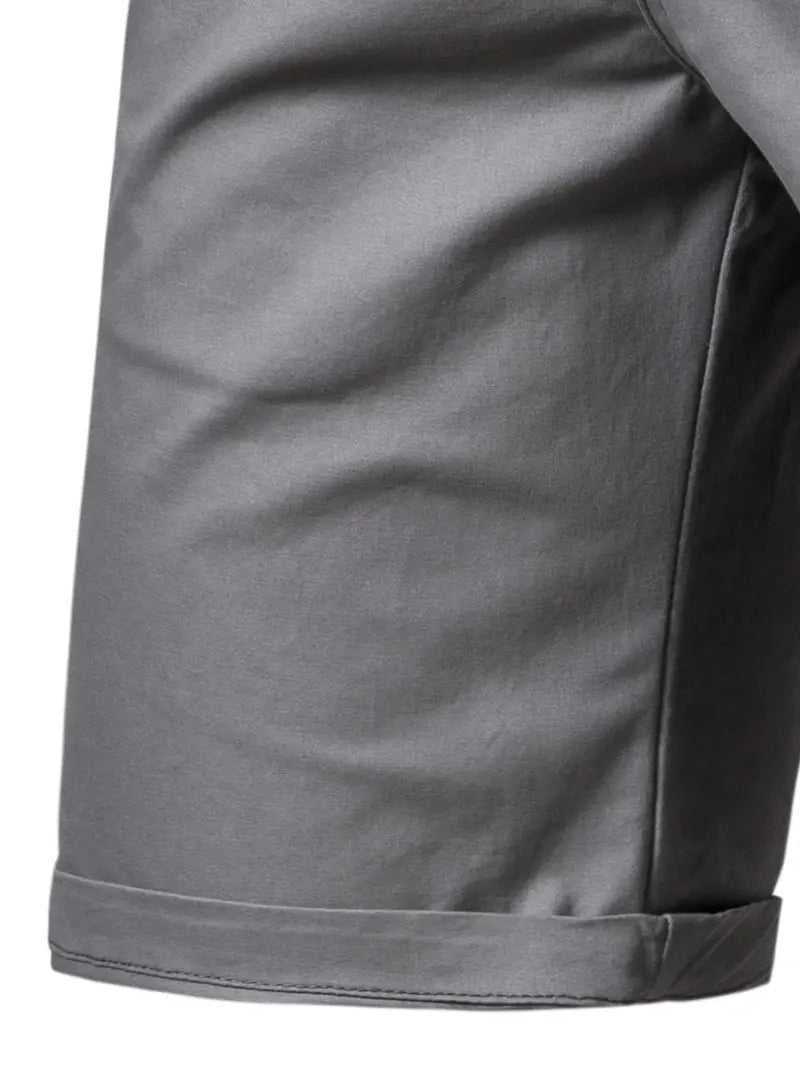 Baird - Casual Elastic Waist Pocket Shorts