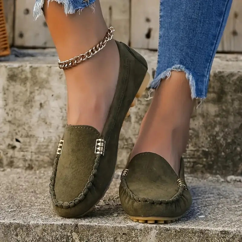 Mitsuko | Slip-On Round Toe Loafers