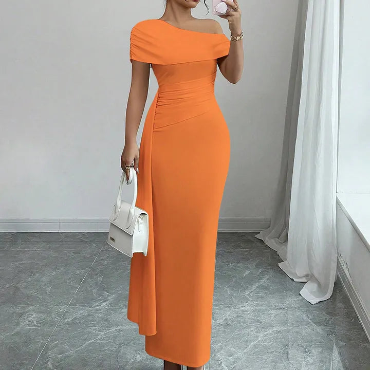 Bianca | One Shoulder Maxi Dress in Multiple Colours