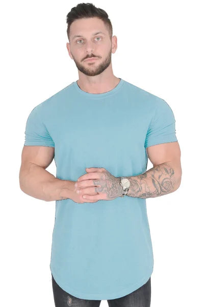 Maxwell - Curved Hem Short Sleeve T Shirt