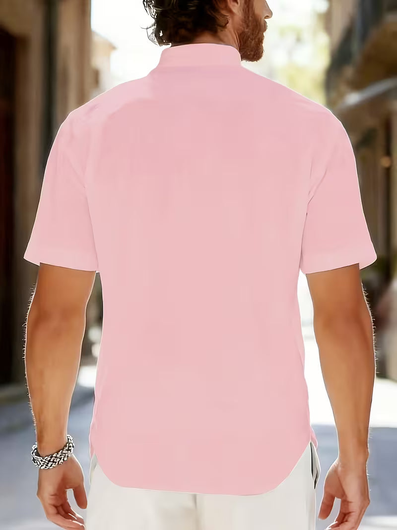 Dolan | Short Sleeve Henley Shirt With Buttons