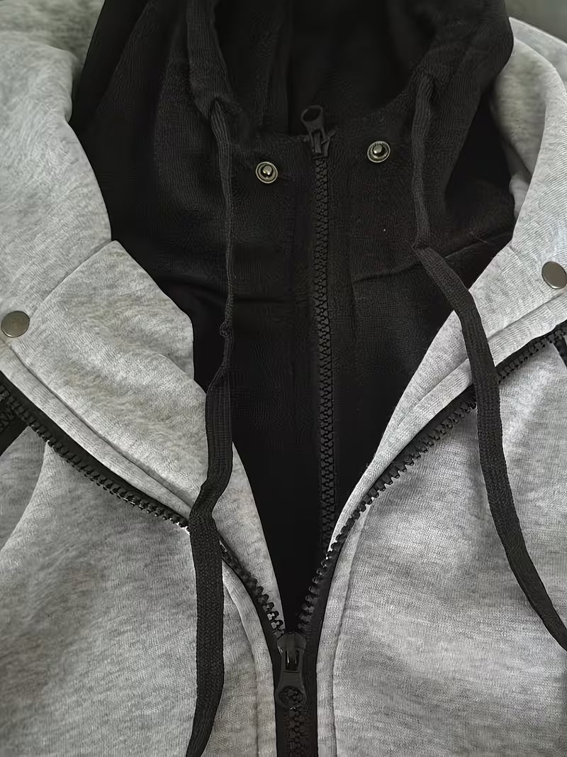 Griffiths | Hooded Colour Block Zip Jacket