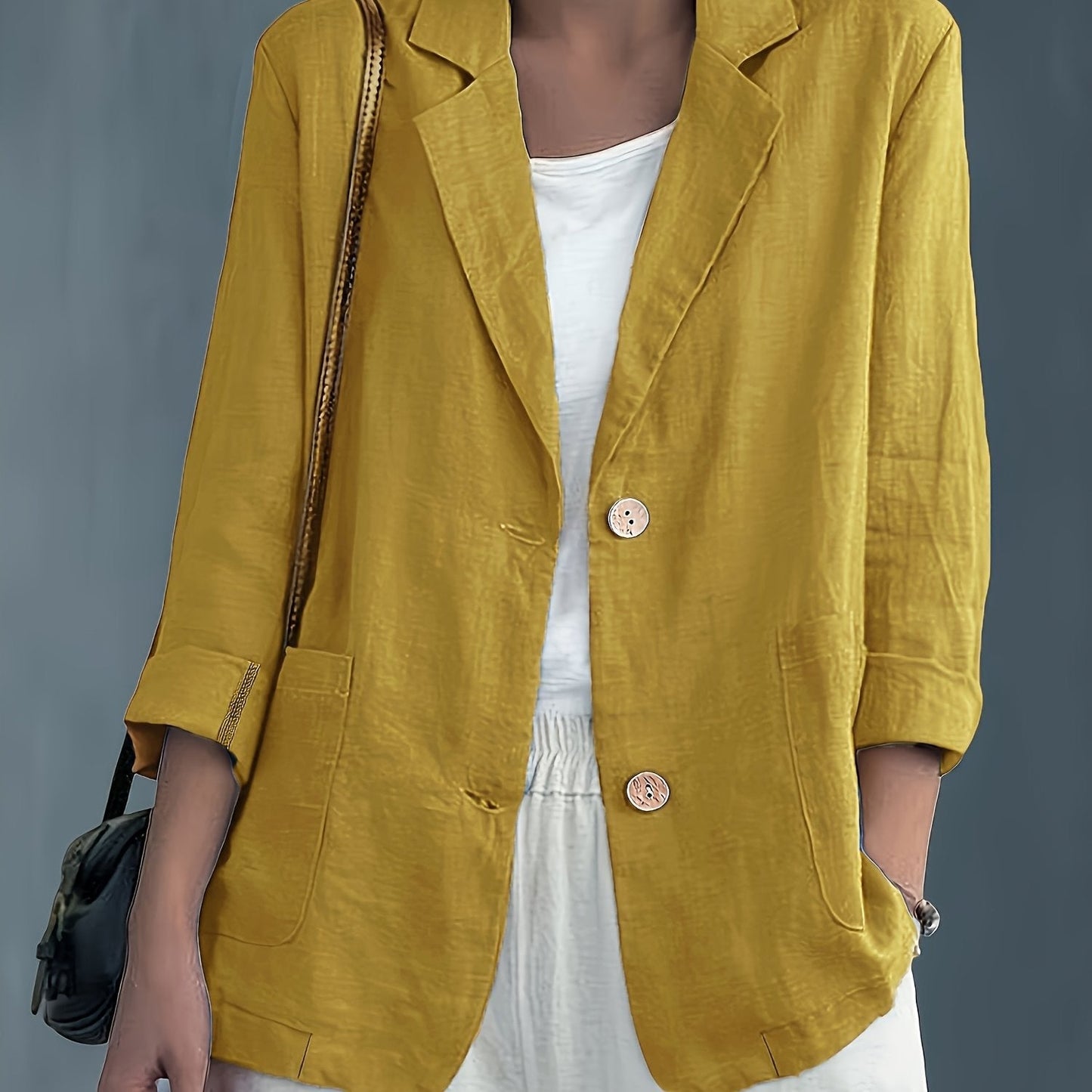 Jayde | Blazer Jacket With Rolled Sleeves