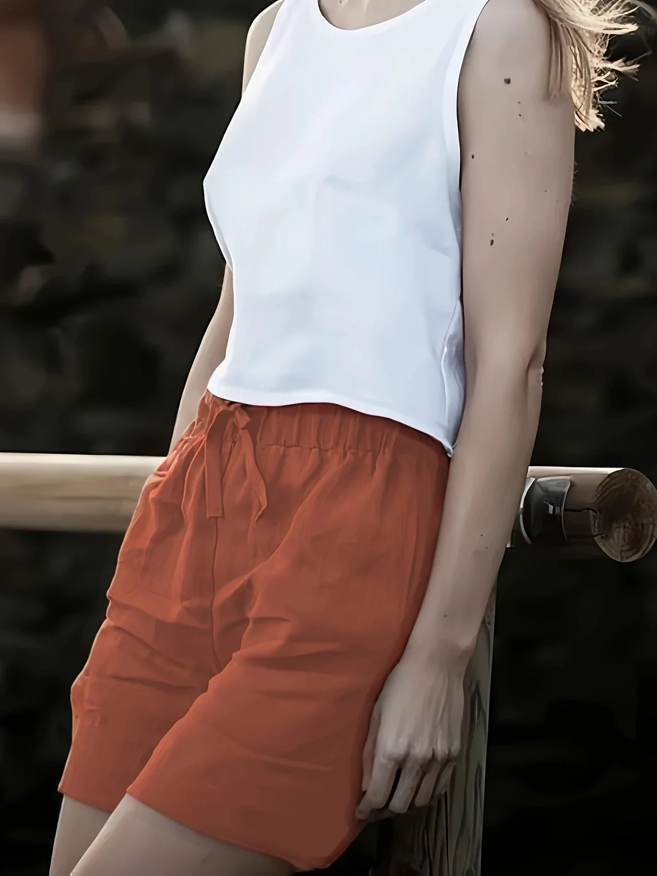 Niamh -| Casual Drawstring Summer Pocket Shorts