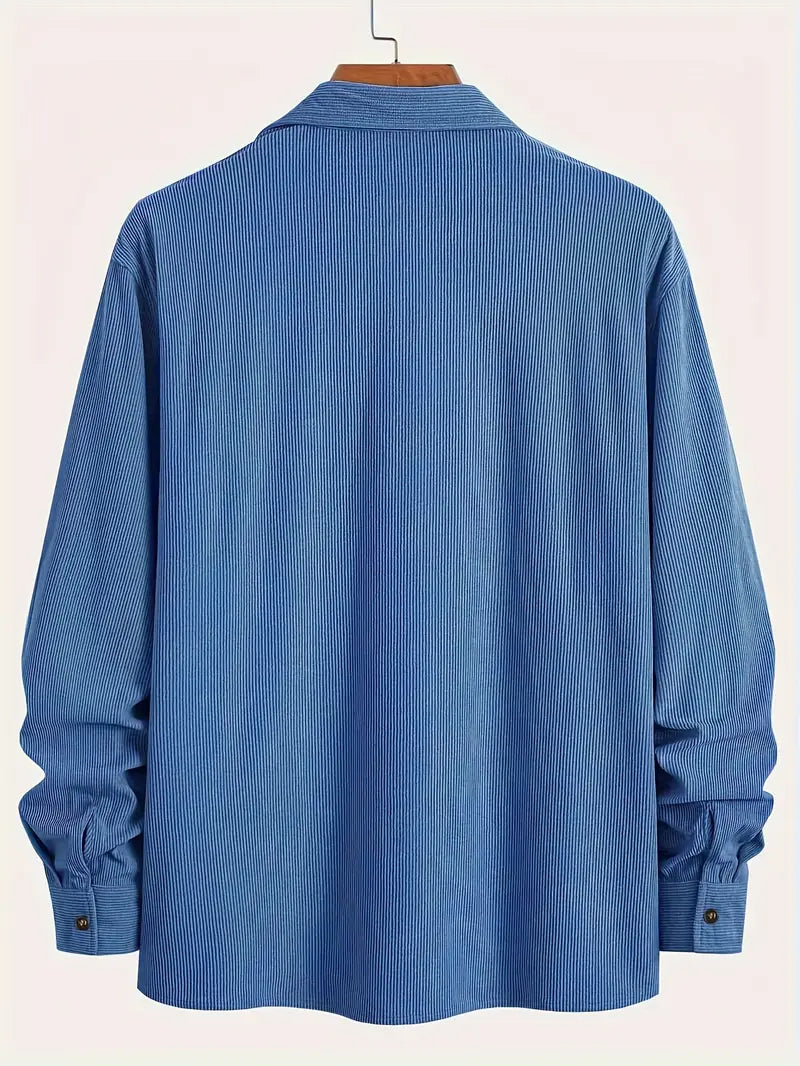 Rickey | Corduroy Button-Up Shirt with Chest Pockets