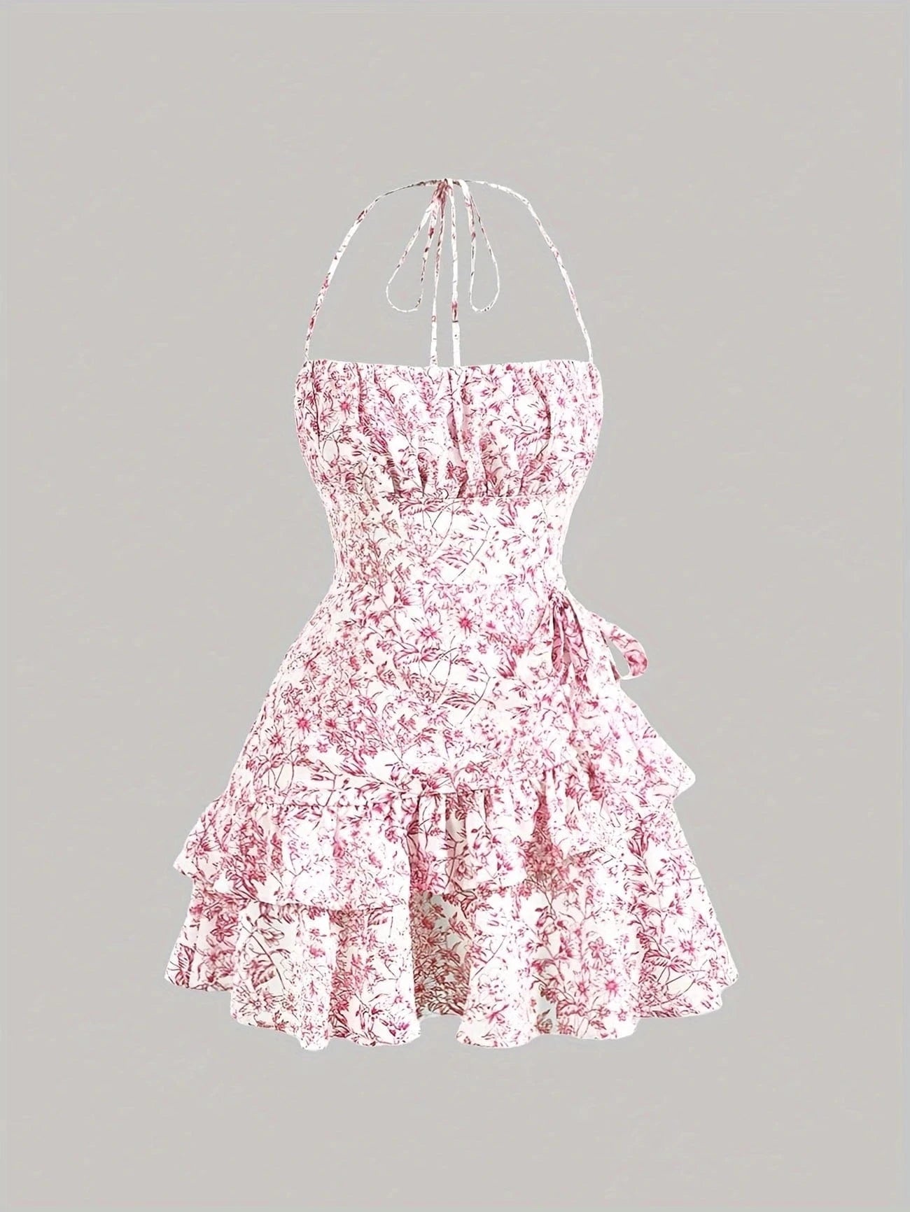 Ortagus | Mini Dress Floral Ruffle Cami Style
