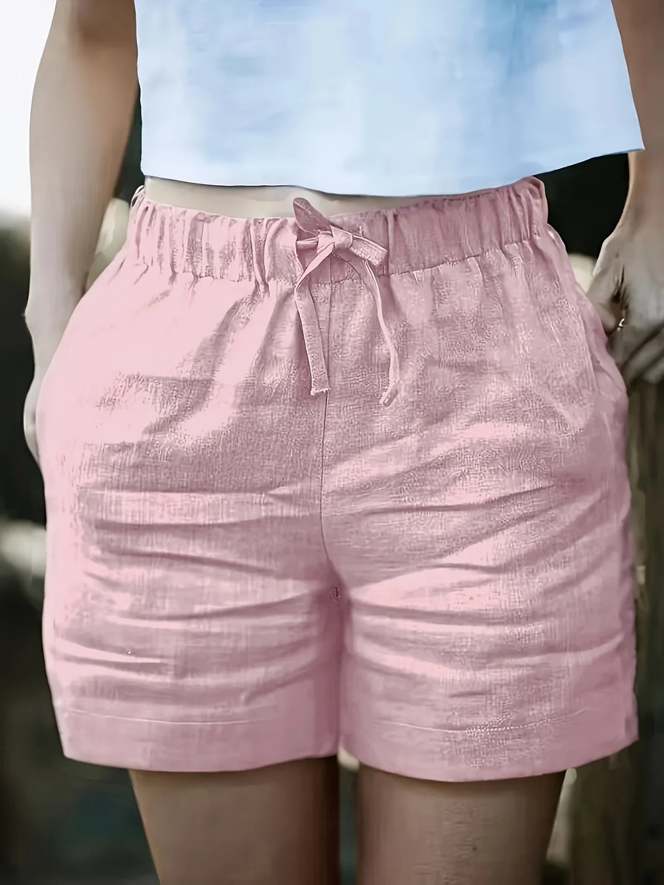 Niamh -| Casual Drawstring Summer Pocket Shorts