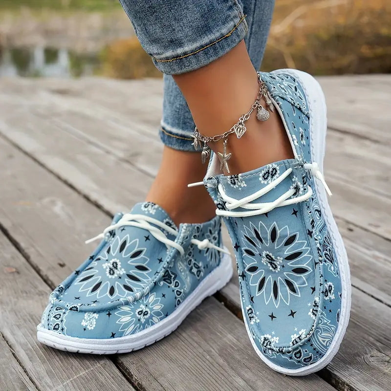 Isavella | Floral Print Casual Slip On Shoes