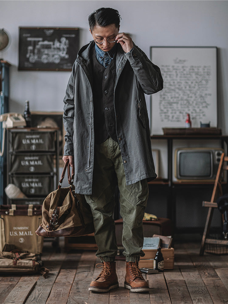 Engelbert | Hooded Longline Fishtail Parka Jacket