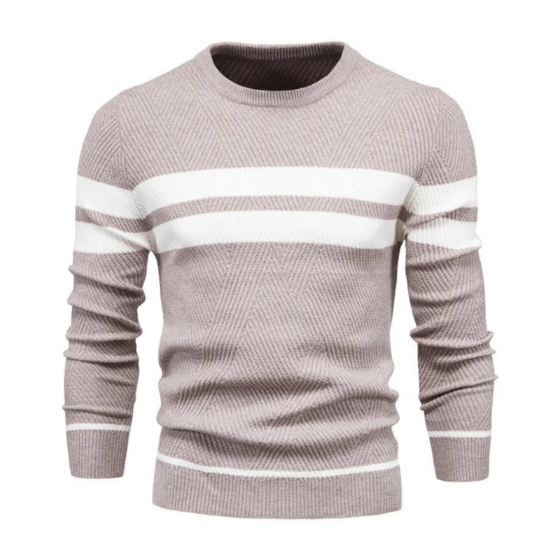 Arminas | Sweater with Long Sleeves and Striped Pattern