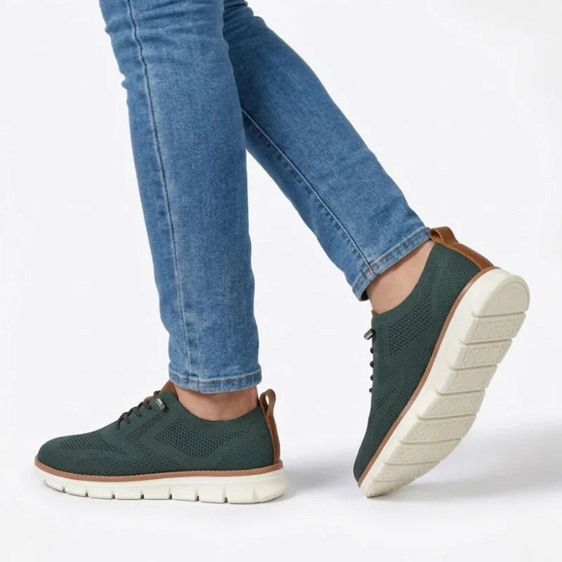 Laurie | Casual Knit Lace-Up Trainers