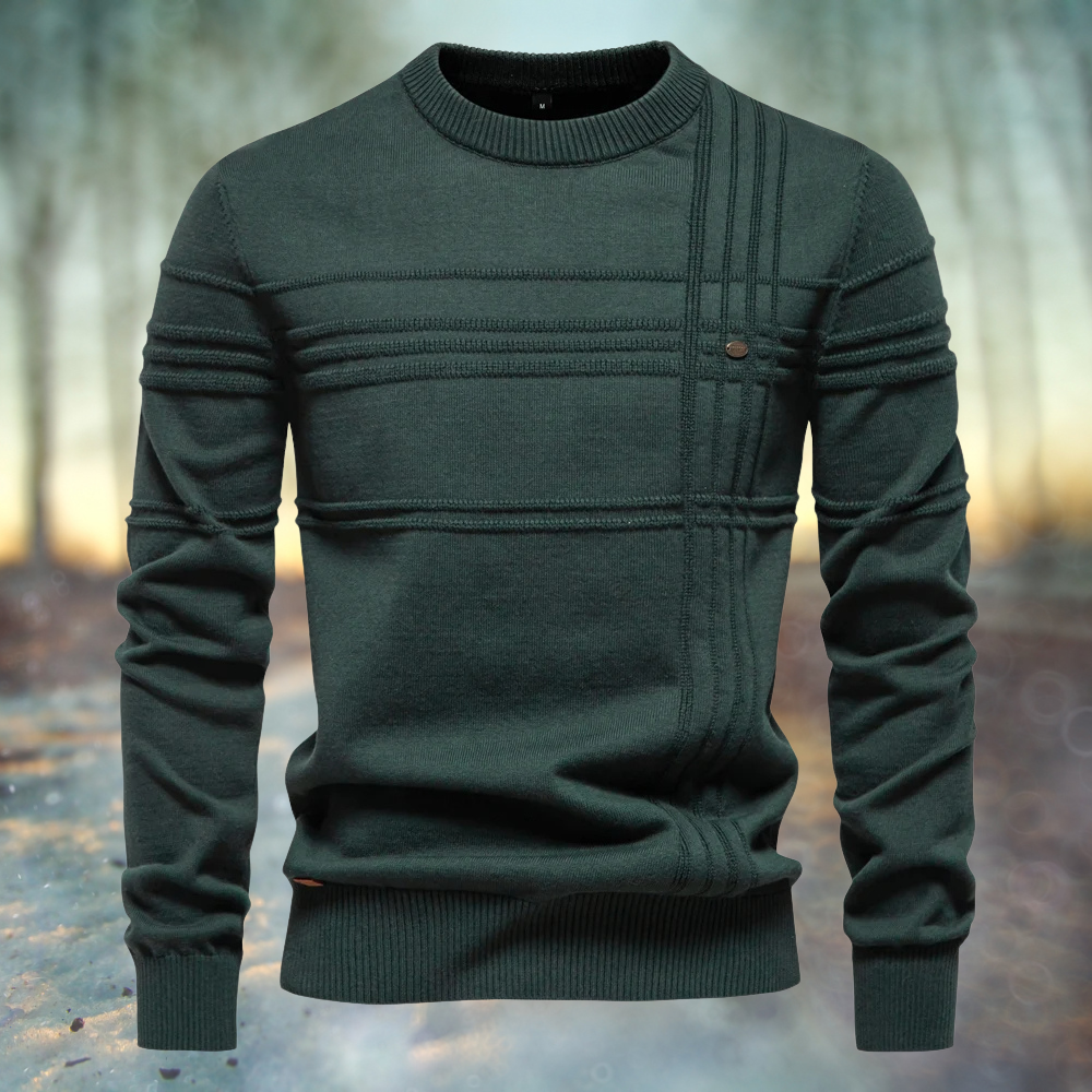 Reto | Crew Neck Textured Knit Sweater