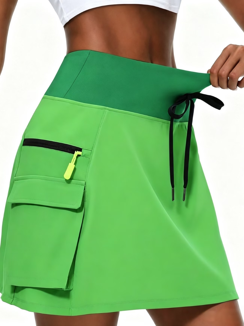 Rianna | Cargo Skort With Drawstring Waist
