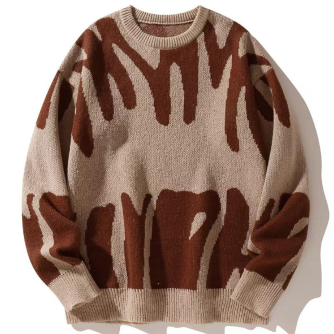 Jochem | Hooded Sweater with Textured Knit Design