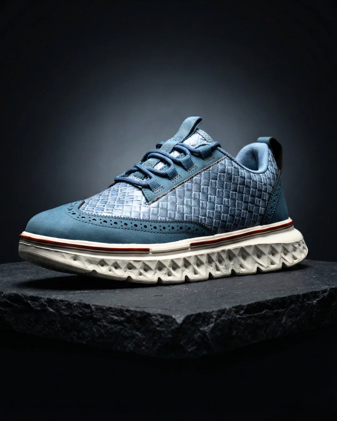 Kremer - Woven Lace Up Casual Sneakers