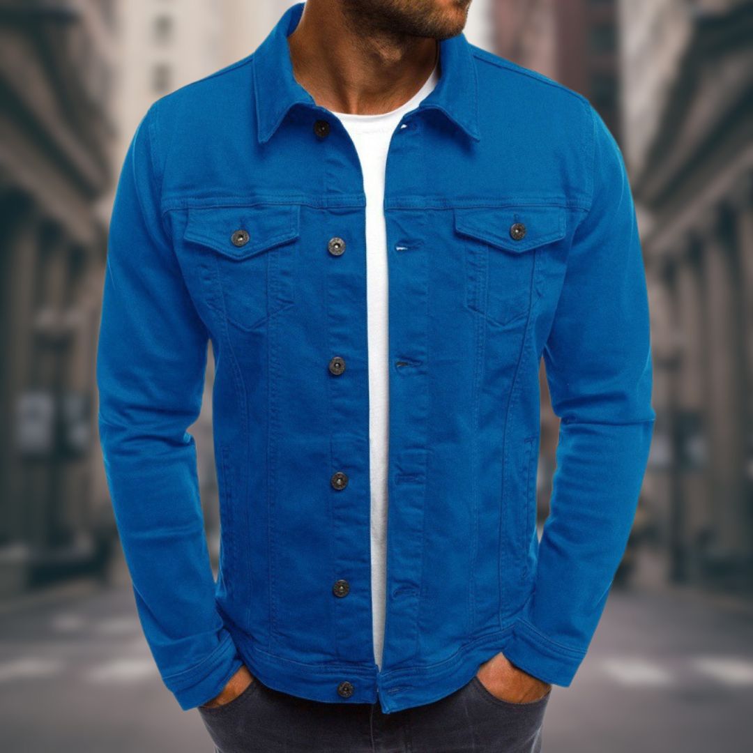 Rolando | Denim Style Button Up Jacket