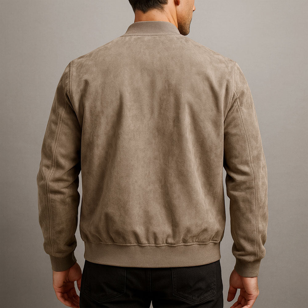 Laamin | Long Sleeve Zip Front Bomber Jacket
