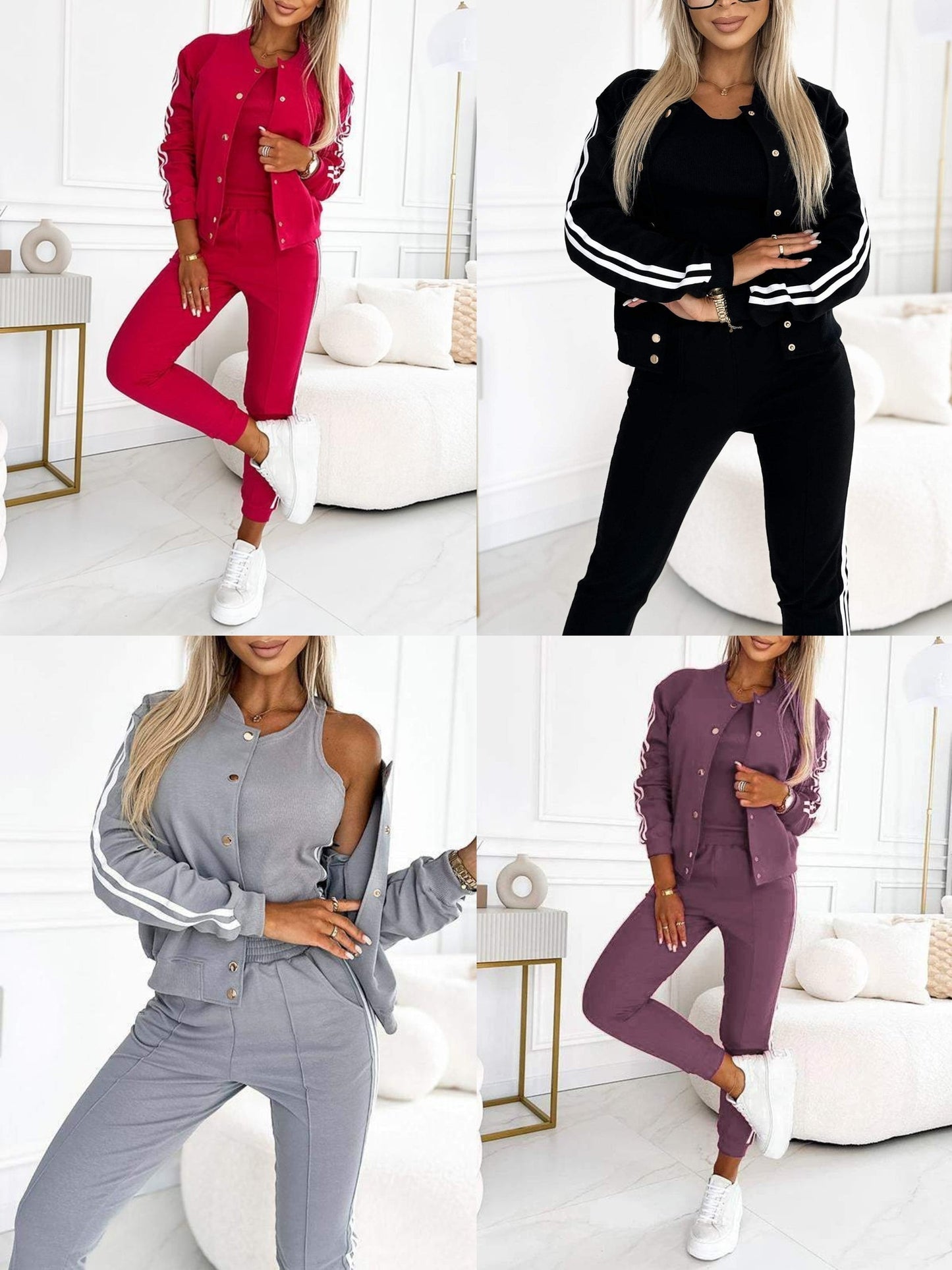 Kendra | Three Piece Jacket and Jogger Set
