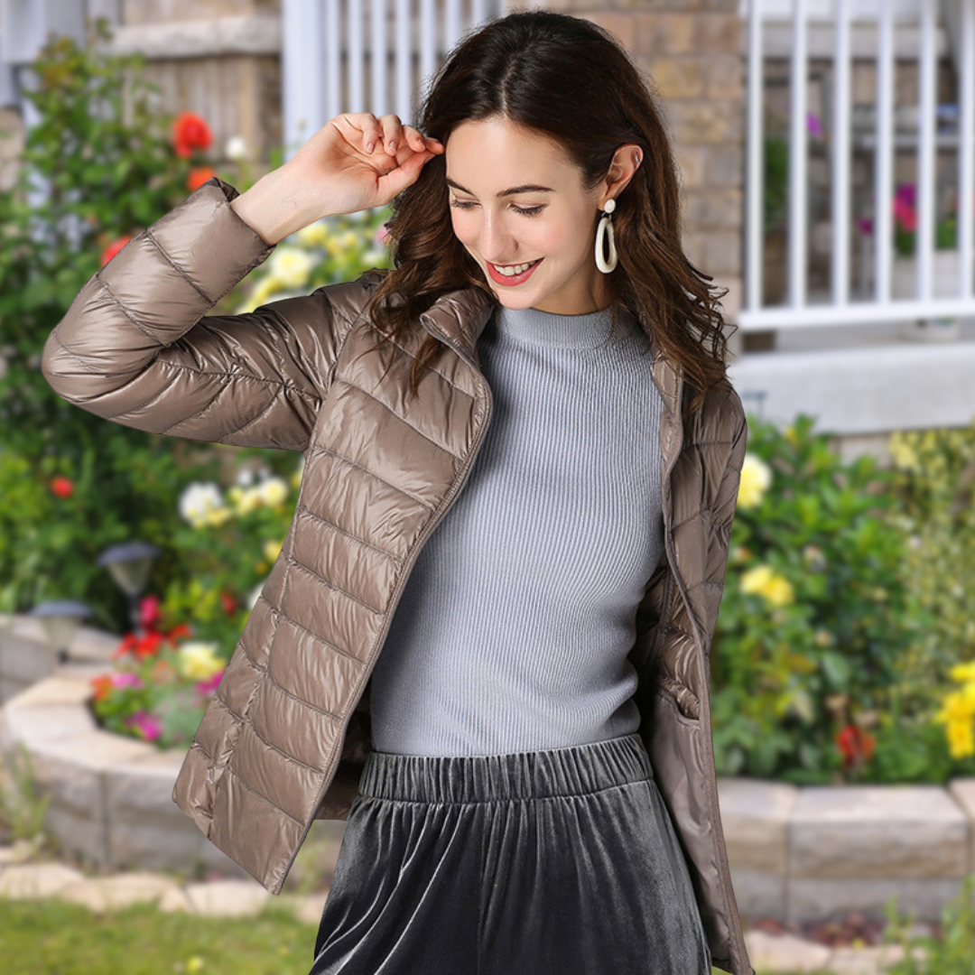 Isla | Lightweight Quilted Zip Puffer Jacket