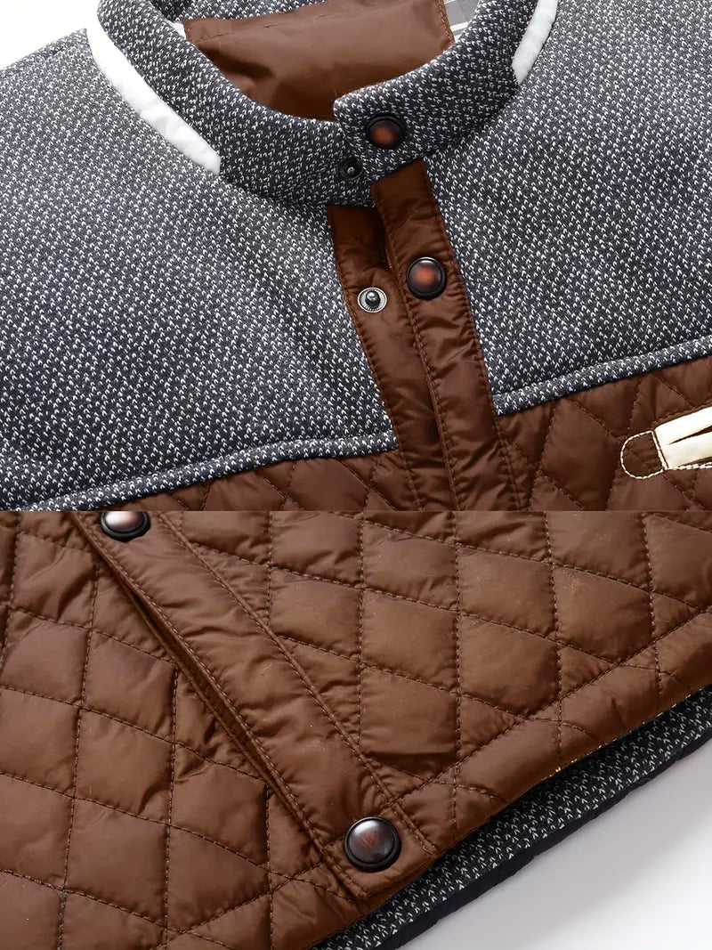Proctor | Quilted Long Sleeve Stand Collar Jacket