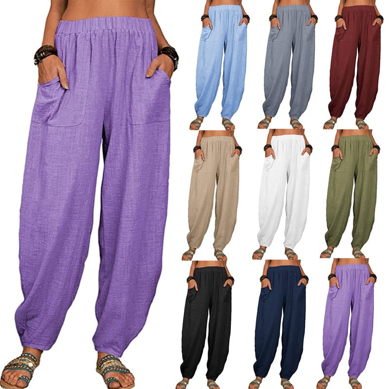Zinzi | Linen Harem Trousers Womens