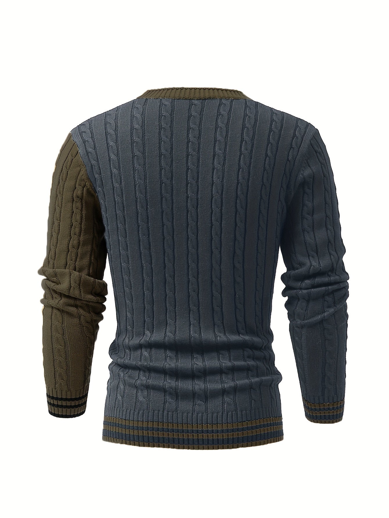 Bryant | Cable Knit Colour Block Cardigan