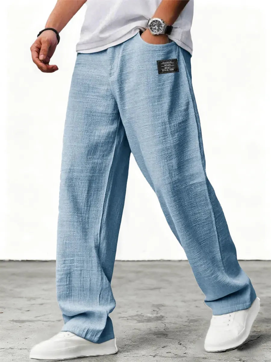 Lushan | Linen Wide Leg Trousers