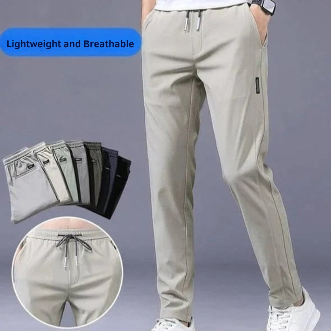 FlexDry | Drawstring Straight Leg Casual Trousers