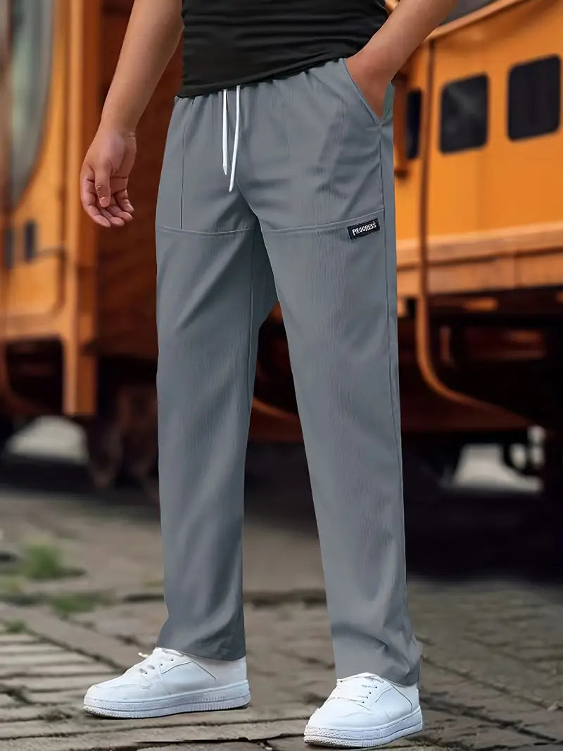 Travys | Straight Leg Drawstring Pocket Joggers