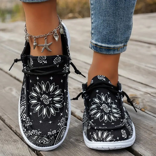 Isavella | Floral Print Casual Slip On Shoes
