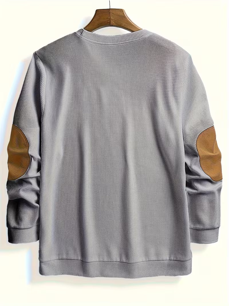 Apexcore | Waffle Knit Sweatshirt with Contrast Panels