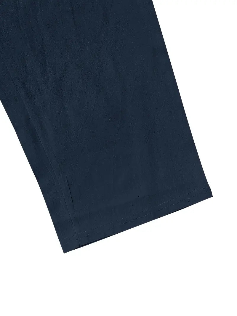 Babaev | Drawstring Wide Leg Linen-Style Trousers