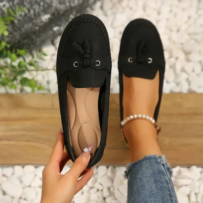 Patamon | Slip-On Tassel Round Toe Loafers