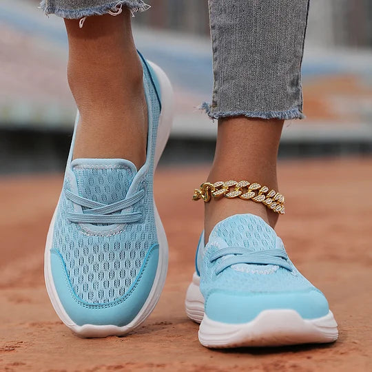 Firsova - Mesh Slip On Trainers Lightweight Sole