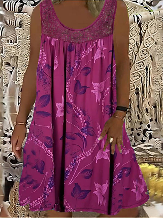 Samudri | Floral Lace Mini Dress