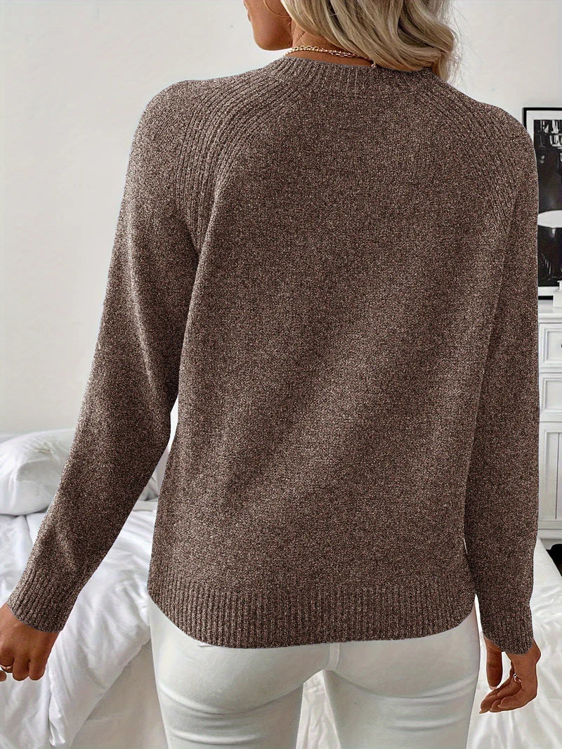 Pascuala | Pearl Detail Round Neck Knitted Sweater