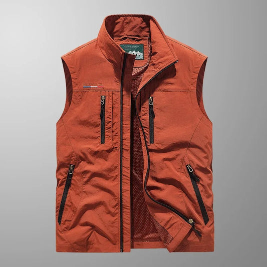 Vincent | Breathable Tactical Multi Pocket Sleeveless Vest Jacket